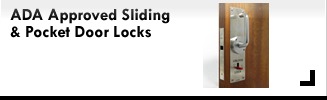 ADA pocket door lock on door
