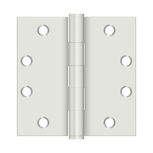 Deltana 4 1/2 x 4 1/2 Inch Square Corner Heavy Duty Steel Hinge (Pair)
