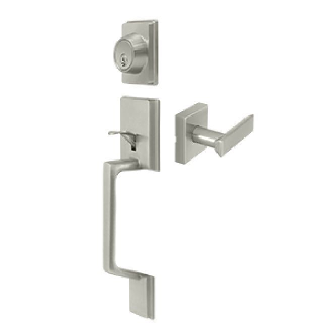 Deltana Highgate Handleset with Zinc Livingston Lever Entry