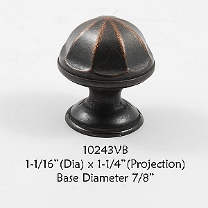 Residential Essentials 10243 Cabinet Knob in Venetian Bronze