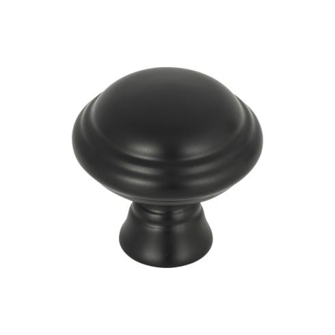 Top Knobs TK1020BLK Henderson Knob 1 1/4 Inch Flat Black