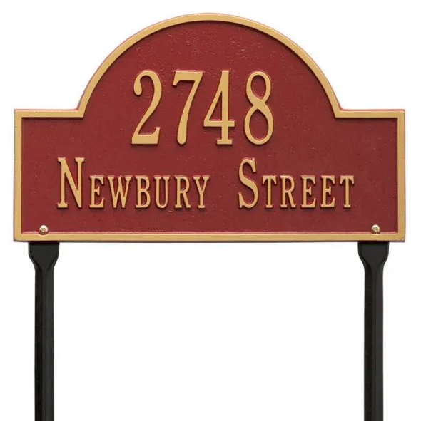 Whitehall Arch Marker Standard Lawn - Two Line