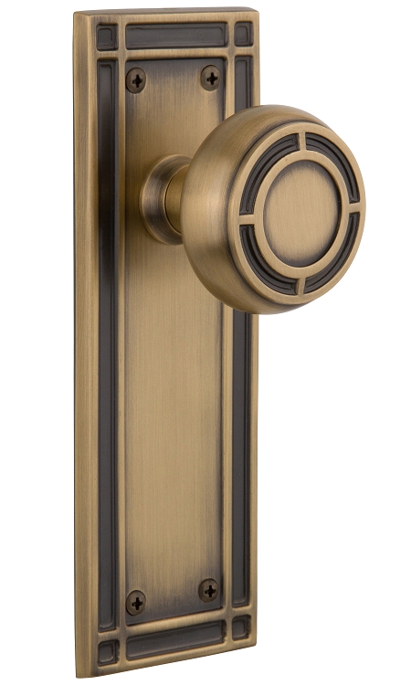 Nostalgic Warehouse Mission Plate with Mission Knob