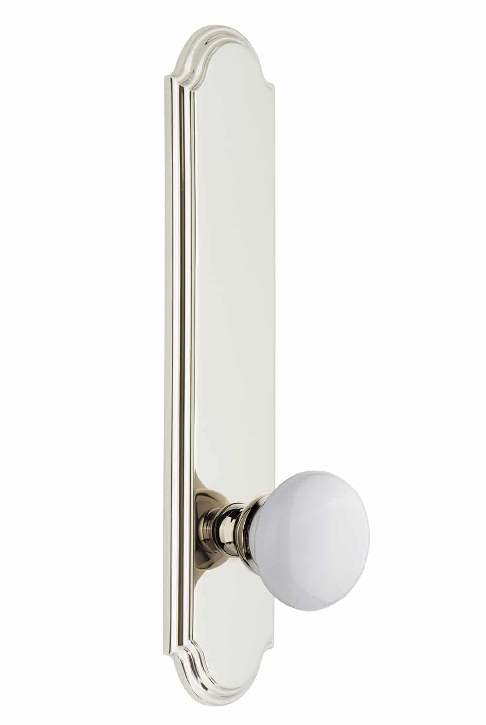 Grandeur Arc Tall Plate with Hyde Park Knob