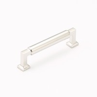 Schaub Haniburton 4 inch CC Cabinet Pull in Polished Nickel