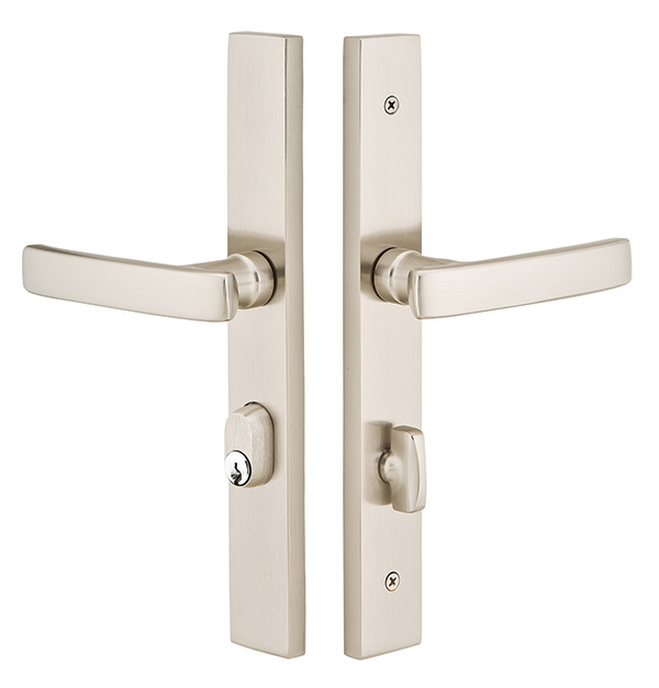 Emtek 11 Inch Stretto KEYED Sideplate Lock for NON STANDARD Bore Hole