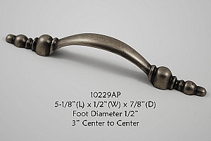 Residential Essentials 10229 Cabinet Pull in Aged Pewter