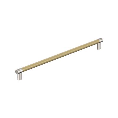 Amerock Esquire 24 Inch cc Appliance Pull Polished Nickel/Golden Champagne