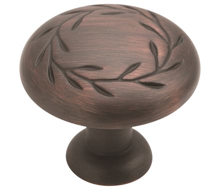 Amerock 1 5/16 Inch Oil Rubbed Bronze Nature's Splendor Cabinet Knob