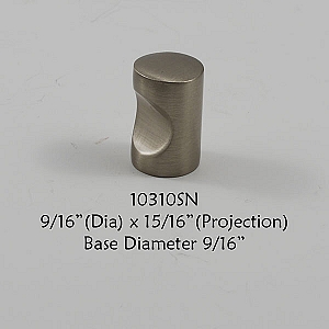 Residential Essentials 10310 Cabinet Knob in Satin Nickel