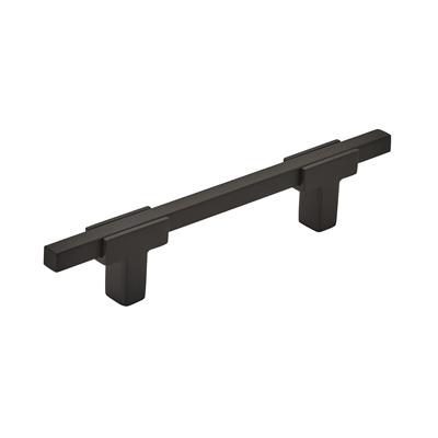 Amerock Urbanite 3-3/4 Inch cc Cabinet Pull Matte Black