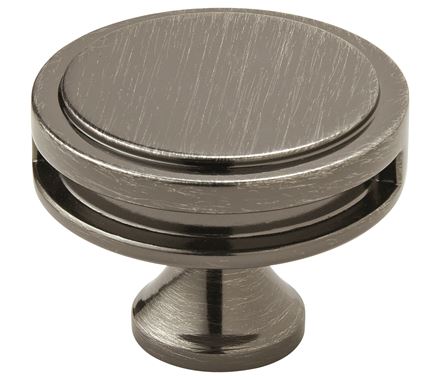 Amerock Oberon 1 3/4 Inch Cabinet Knob Gunmetal