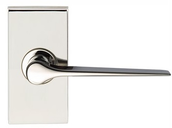 Inox 319 Hampton Lever Handle with Rectangular Rosette