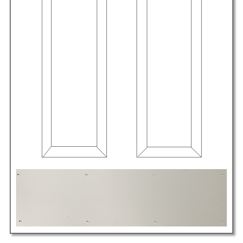 Satin Nickel Kickplate