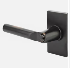 Emtek Hanover Keyed Modern Lever Modern Rectangular Rosette