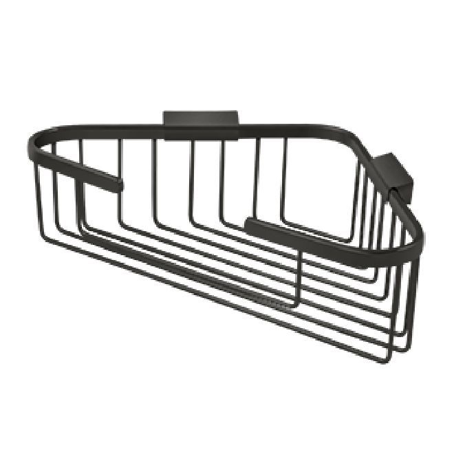 Deltana Solid Brass 13 Inch Triangular Corner Wire Basket
