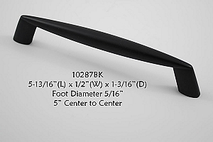 Residential Essentials 10287 Cabinet Pull in Black