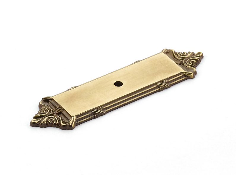 Schaub Versailles, 4-1/4 Inch, Antique Light Polish, Backplate
