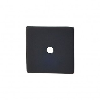 Top Knobs TK95BLK Sanctuary I Square Backplate 1 1/4 Inch Flat Black