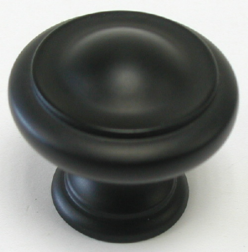 Top Knobs M1117 Nouveau III 1 1/8 Inch Cabinet Knob Flat Black