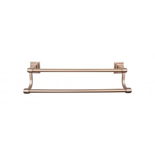 Top Knobs STK11BB Stratton 30 inch Double Towel Bar Brushed Bronze