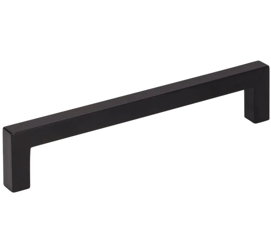 Hardware Resources 128 mm CC Matte Black Square Stanton Cabinet Bar Pull