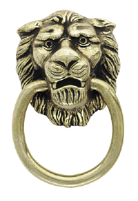Amerock 1 1/4 Inch Antique English Classics Lion Head Ring Pull