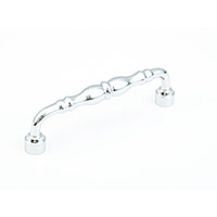 Schaub Colonial 6 inch CC Cabinet Pull in Polished Chrome