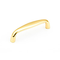 Schaub Traditional Design Pull 3 inch cc Polished Brass