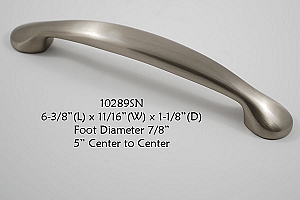 Residential Essentials 10289 Cabinet Pull in Satin Nickel