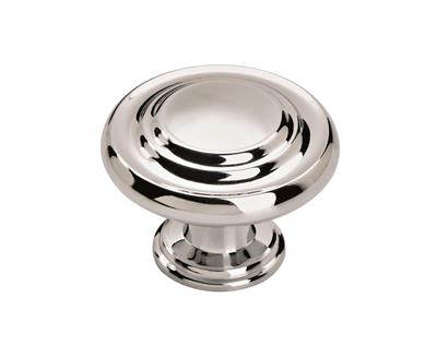Amerock Inspirations 1-5/16 Inch Cabinet Knob Polished Chrome