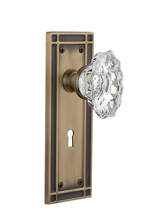 Nostalgic Warehouse Mission Plate with Chateau Knob