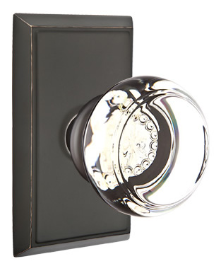 Emtek Georgetown Knob with Rectangular Rosette