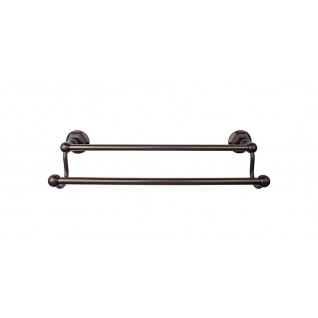 Top Knobs ED7ORBB Edwardian 18 inch Double Towel Bar Oil Rubbed Bronze