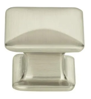 Atlas Homewares Alcott Square Knob 1 1/4 Inch Brushed Nickel
