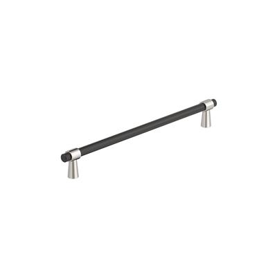 Amerock Mergence 8-13/16 cc Inch Cabinet Pull Matte Black/Polished Nickel