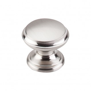 Top Knobs M1303 Flat Top Knob 1 3/8 Inch Brushed Satin Nickel