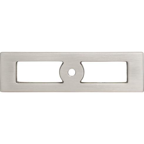 Top Knobs TK922BSN Hollin Knob Backplate 3 3/4 Inch Brushed Satin Nickel