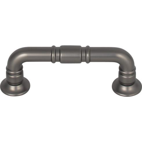 Top Knobs TK1001AG Kent Pull 3 Inch CC Ash Gray