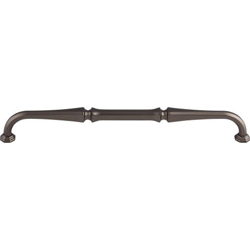Top Knobs Chareua TK344AG Chalet Pull 9 Inch CC Ash Gray