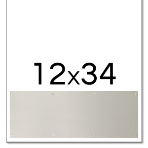 Trimco 12x34 Satin Stainless Steel Kickplate