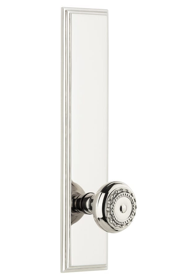 Grandeur Carre Tall Plate with Parthenon Knob