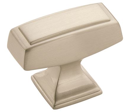 Amerock 1 1/2 Inch Mulholland Cabinet Knob Satin Nickel