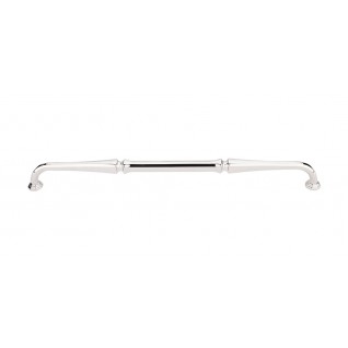 Top Knobs TK345PN Chalet Pull 12 Inch CC Polished Nickel