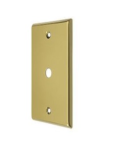 Deltana Solid Brass Cable Cover Switch Plate