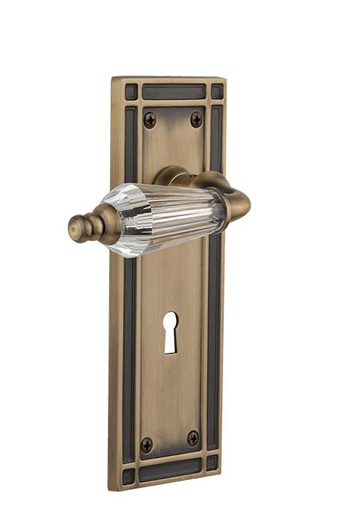Nostalgic Warehouse Mission Plate with Parlour Knob