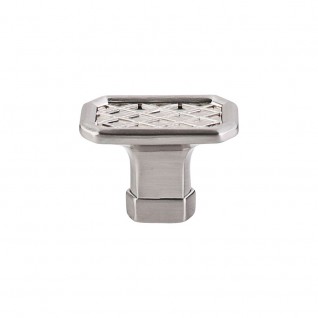 Top Knobs TK205BSN Tower Bridge Knob 1 1/2 Inch Brushed Satin Nickel