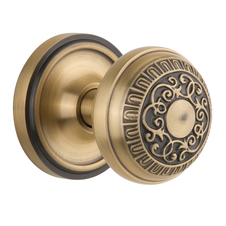 Nostalgic Warehouse Classic Rosette with Egg and Dart Knob - Mortise Lock