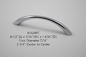 Residential Essentials 10328 Cabinet Pull in Polished Chrome