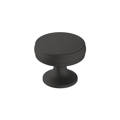 Amerock Renown 1-1/4 Inch Cabinet Knob Matte Black